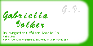 gabriella volker business card